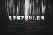 射手座不喜欢礼物吗