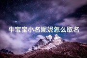 牛宝宝小名妮妮怎么取名(妮妮小名的寓意)