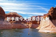 射手座今天宜表白吗,射手座今天适合约会吗