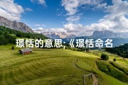 璟恬的意思;《璟恬命名吉凶解析：探寻美好寓意与命运奥秘》