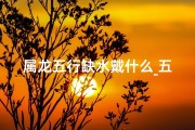 属龙五行缺水戴什么_五行缺水属龙女孩佩戴什么吉祥物好？