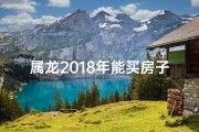 属龙2018年能买房子吗为什么(属龙2018年买房时机揭秘：能否入手？)