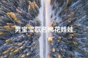男宝宝取名棉花娃娃