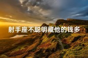 射手座不聪明藏他的钱多吗