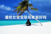 潘姓女宝宝取名依宸好吗
