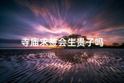 寺庙求签会生贵子吗