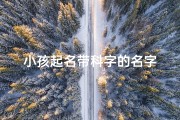 小孩起名带科字的名字
