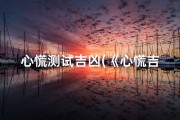 心慌测试吉凶(《心慌吉凶速测：一测便知命运转折》)