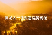 属龙人一生财富运势揭秘：命运与财富的交织