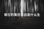 明日的黄历吉凶是什么生肖;明日黄历吉凶宜忌查询黄历吉时宜忌查询