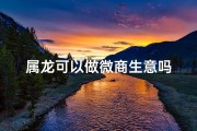 属龙可以做微商生意吗