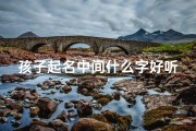 孩子起名中间什么字好听、《宝宝取名：揭秘中间字的选择奥秘》