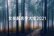 女孩起名字大全2021(女孩名字2021年名字大全)