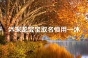 沐琛龙宝宝取名慎用—沐琛龙宝宝取名慎用：小心这些名字可能带来不幸