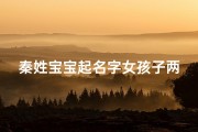 秦姓宝宝起名字女孩子两个字