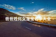 爸爸姓何女宝宝名字大全-《何姓爸爸宝宝名字大全：精选雅致好名》