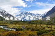新生宝宝，幸福起名：寓意美好，未来可期