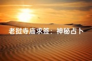 老挝寺庙求签：神秘占卜之旅
