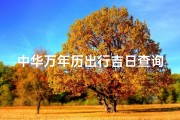 中华万年历出行吉日查询