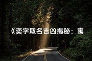 《奕字取名吉凶揭秘：寓意美好，运势亨通》
