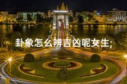卦象怎么辨吉凶呢女生;卦象怎么说