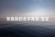 张宸辰的名字寓意-宝宝取名张宸：寓意深远，名字响亮