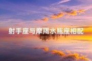 射手座与摩羯水瓶座相配吗