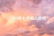 2001年七月初八命格：揭秘命运转折点