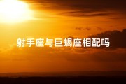 射手座与巨蝎座相配吗