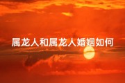属龙人和属龙人婚姻如何;属龙和属龙的婚姻好吗