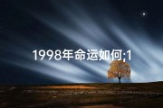 1998年命运如何;1998年命格：揭秘几钱背后的神秘力量