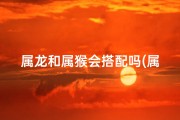 属龙和属猴会搭配吗(属龙和属猴般配吗)