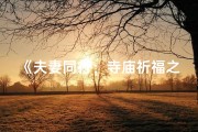 《夫妻同行：寺庙祈福之旅》