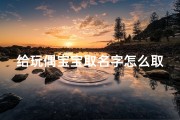 给玩偶宝宝取名字怎么取