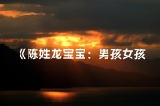 《陈姓龙宝宝：男孩女孩吉祥取名，寓意美好人生》