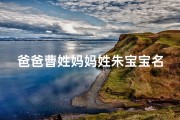 爸爸曹姓妈妈姓朱宝宝名字