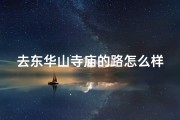 去东华山寺庙的路怎么样
