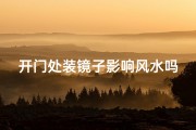 开门处装镜子影响风水吗(开门处装镜子影响风水吗为什么)