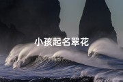 小孩起名翠花