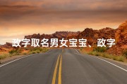 政字取名男女宝宝、政字取名吉凶