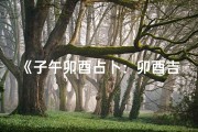 《子午卯酉占卜：卯酉吉凶揭秘》