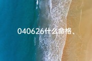 040626什么命格、0406是什么日子