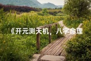 《开元测天机，八字命理揭秘之旅》