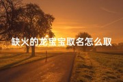 缺火的龙宝宝取名怎么取、《火龙宝宝缺火，如何取名彰显独特魅力》