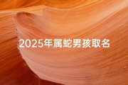 2025年属蛇男孩取名指南，吉祥如意、福泽深厚的名字推荐