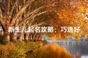 新生儿起名攻略：巧选好名助成长