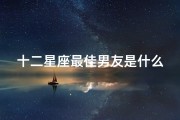 十二星座最佳男友是什么星座(十二星座里哪一个星座最适合做男朋友 )