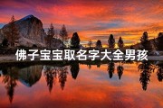 佛子宝宝取名字大全男孩(佛家法号名字大全)
