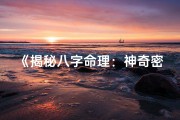 《揭秘八字命理：神奇密码背后的奥秘》