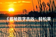 《揭秘数字吉凶：轻松掌握吉凶判断方法图解视频教程》